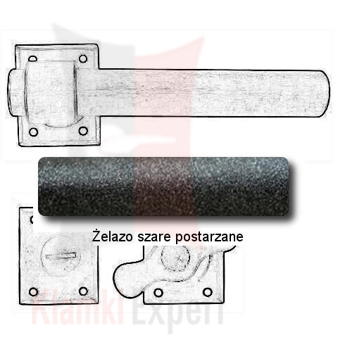 Żelazo szare postarzane