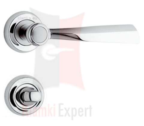 Klamka Elika z rozetą na wkładkę