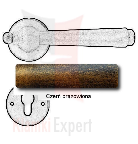 Czerń brązowiona