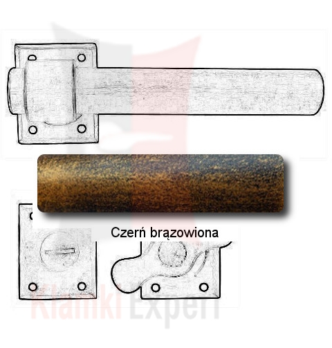 Czerń brązowiona