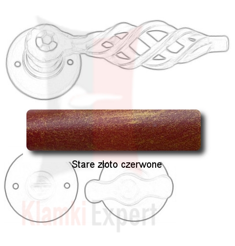 Stare złoto czerwone