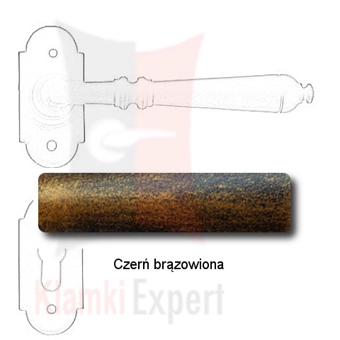 Czerń brązowiona