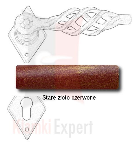 Stare złoto czerwone