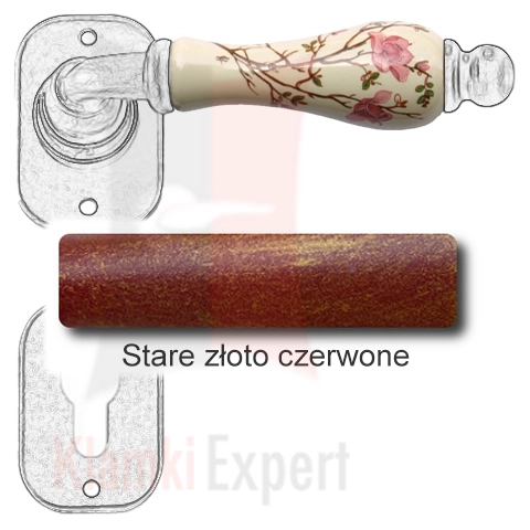 Stare złoto czerwone