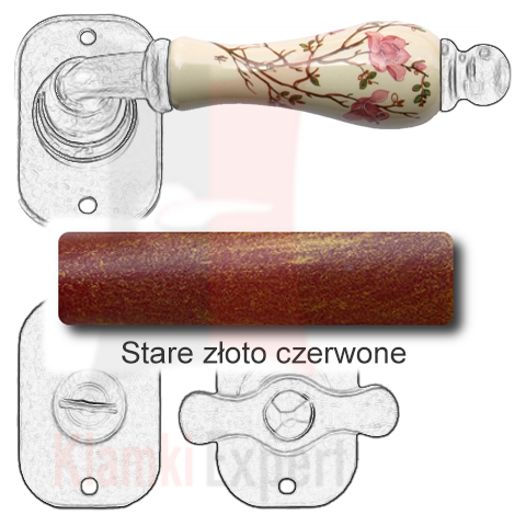 Stare złoto czerwone