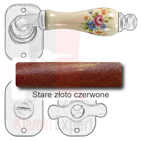 Stare złoto czerwone
