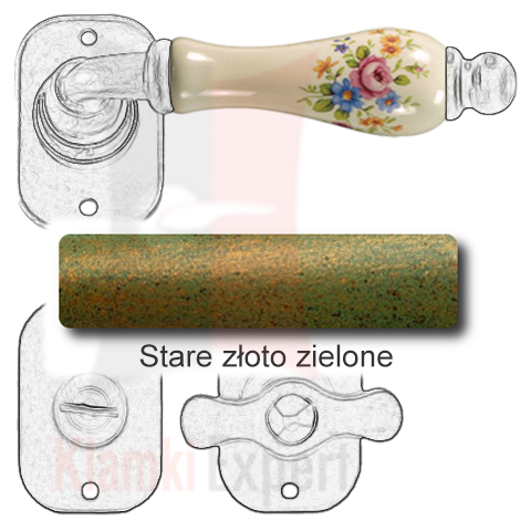 Stare złoto zielone