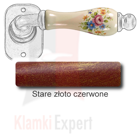 Stare złoto czerwone