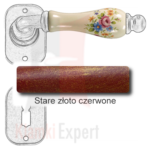 Stare złoto czerwone