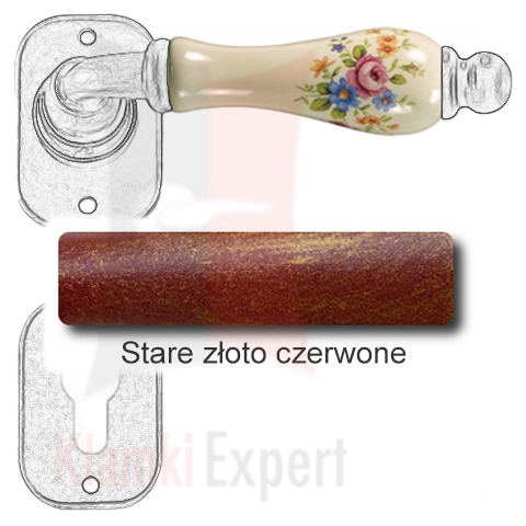 Stare złoto czerwone
