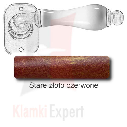 Stare złoto czerwone