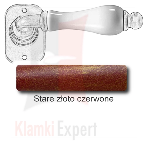 Stare złoto czerwone
