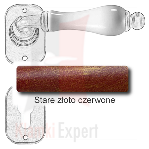 Stare złoto czerwone