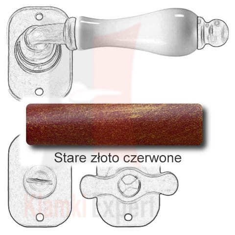 Stare złoto czerwone
