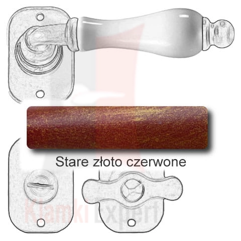 Stare złoto czerwone