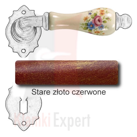Stare złoto czerwone