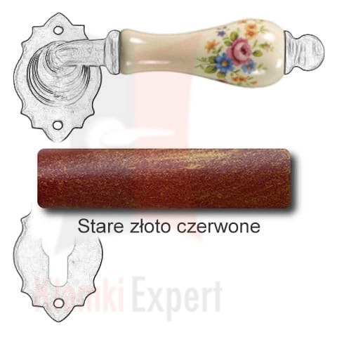 Stare złoto czerwone