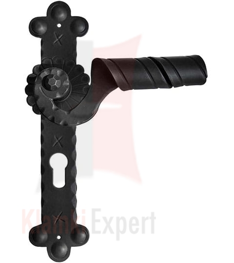 Klamka ABSALON 1092 z otworem na wkładkę patentową