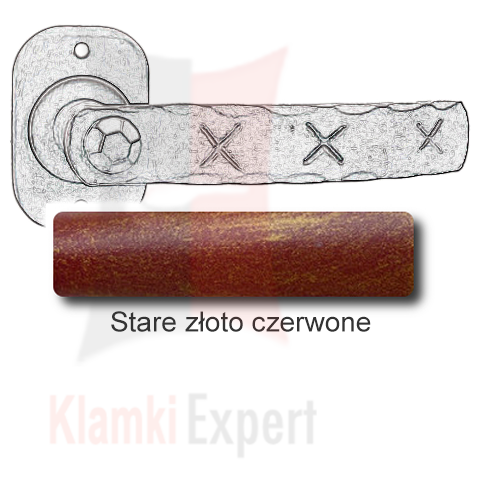 Stare złoto czerwone