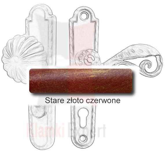Stare złoto czerwone