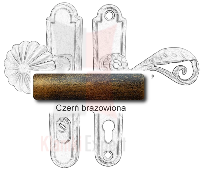 Czerń brązowiona