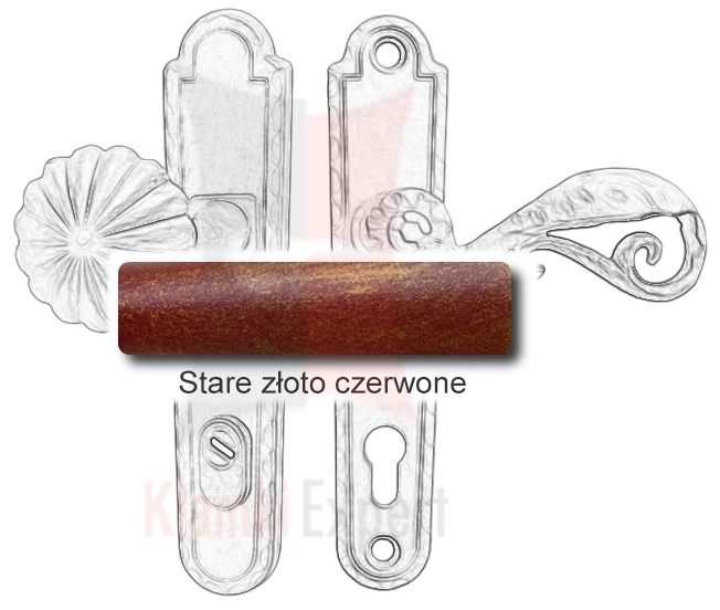 Stare złoto czerwone