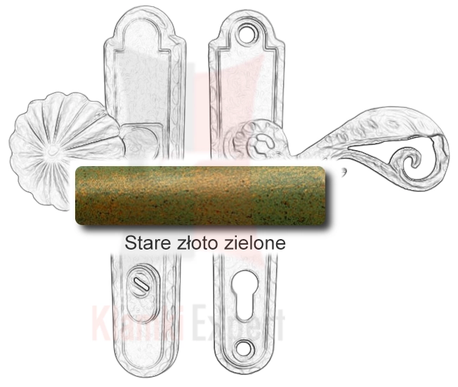 Stare złoto zielone