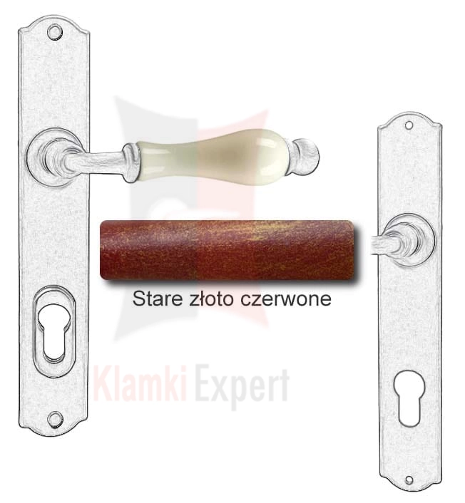 Stare złoto czerwone