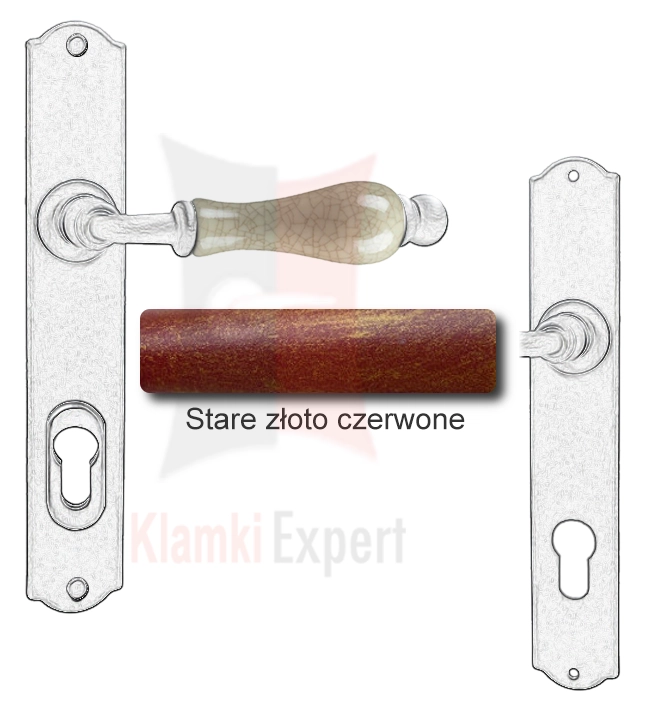 Stare złoto czerwone
