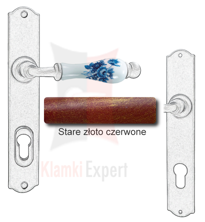 Stare złoto czerwone