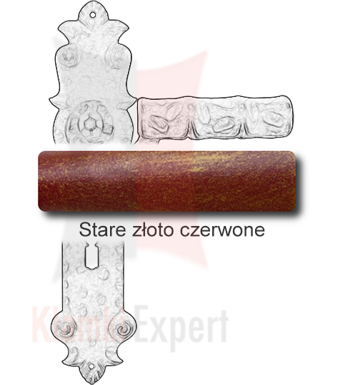 Stare złoto czerwone