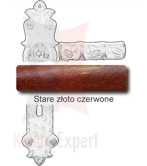 Stare złoto czerwone