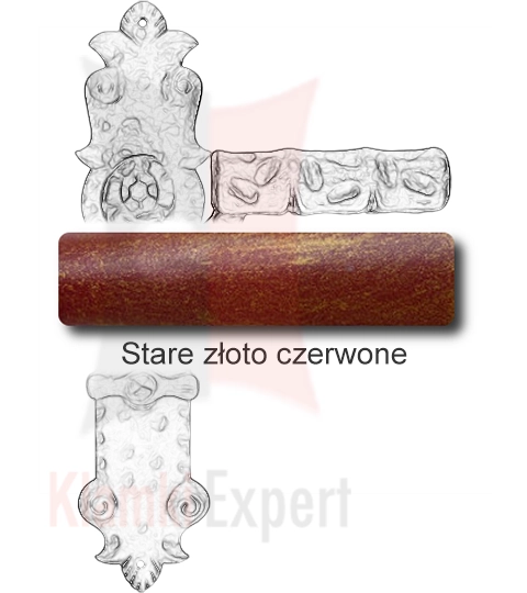 Stare złoto czerwone