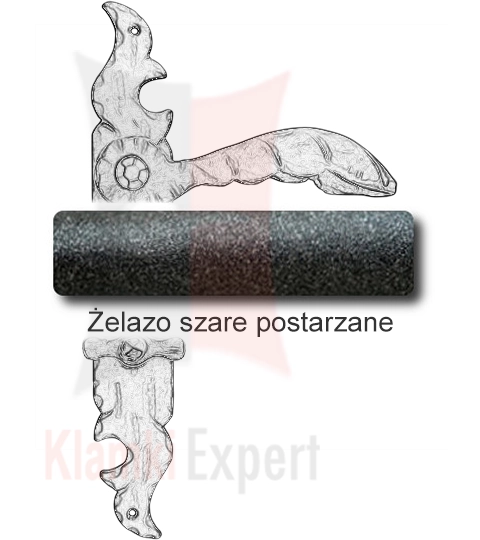 Żelazo szare postarzane