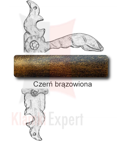 Czerń brązowiona