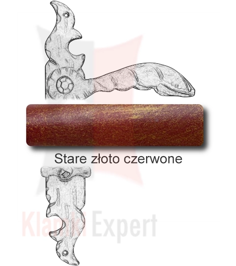 Stare złoto czerwone