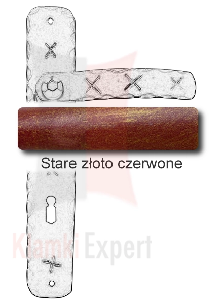 Stare złoto czerwone
