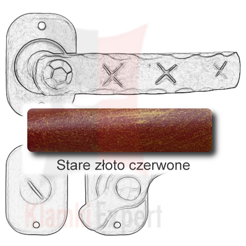 Stare złoto czerwone