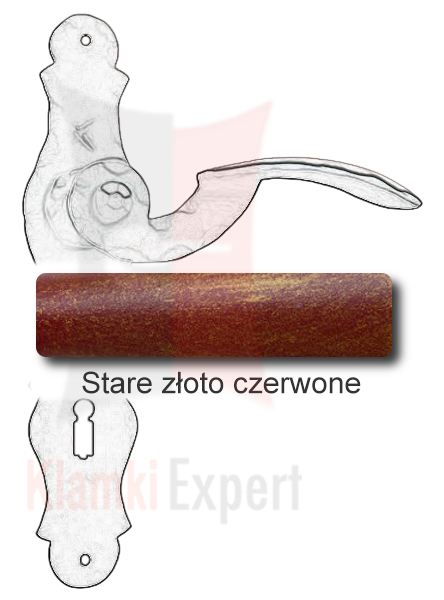 Stare złoto czerwone