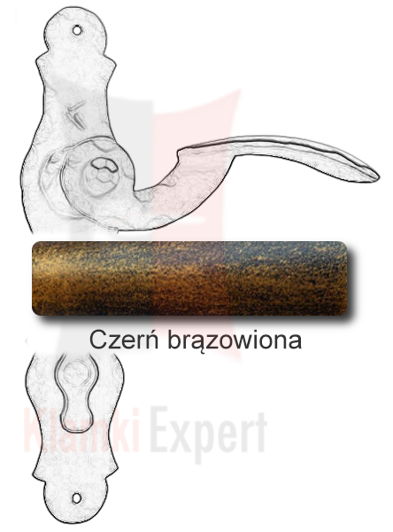 Czerń brązowiona