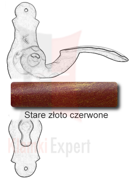 Stare złoto czerwone