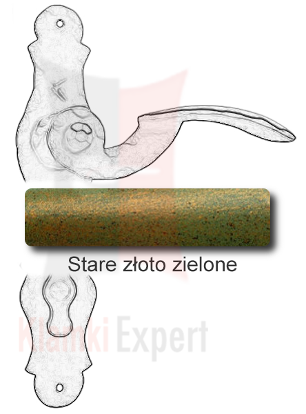 Stare złoto zielone