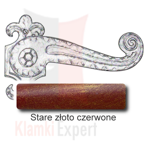 Stare złoto czerwone