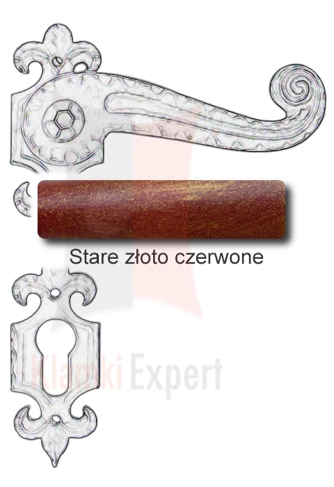 Stare złoto czerwone