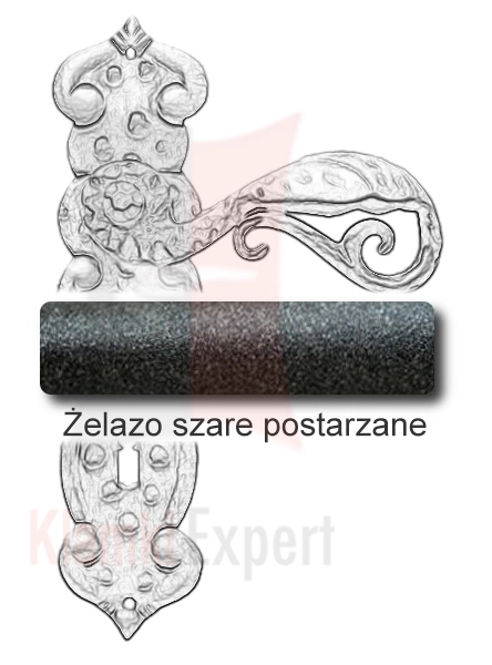 Żelazo szare postarzane