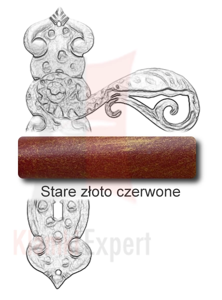 Stare złoto czerwone