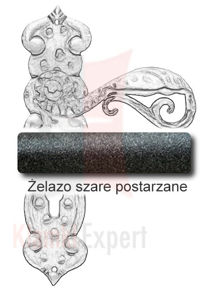 Żelazo szare postarzane
