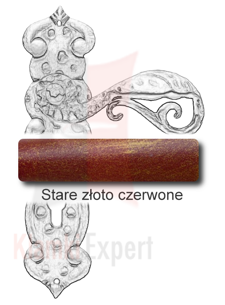 Stare złoto czerwone
