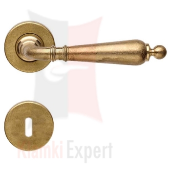 Klamka Florenzia 101 z rozetą na klucz