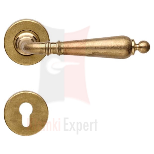 Klamka Florenzia 101 z rozetą na wkładkę